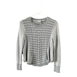 Cupio Gray Cable Knit Women's Sweater Size Small